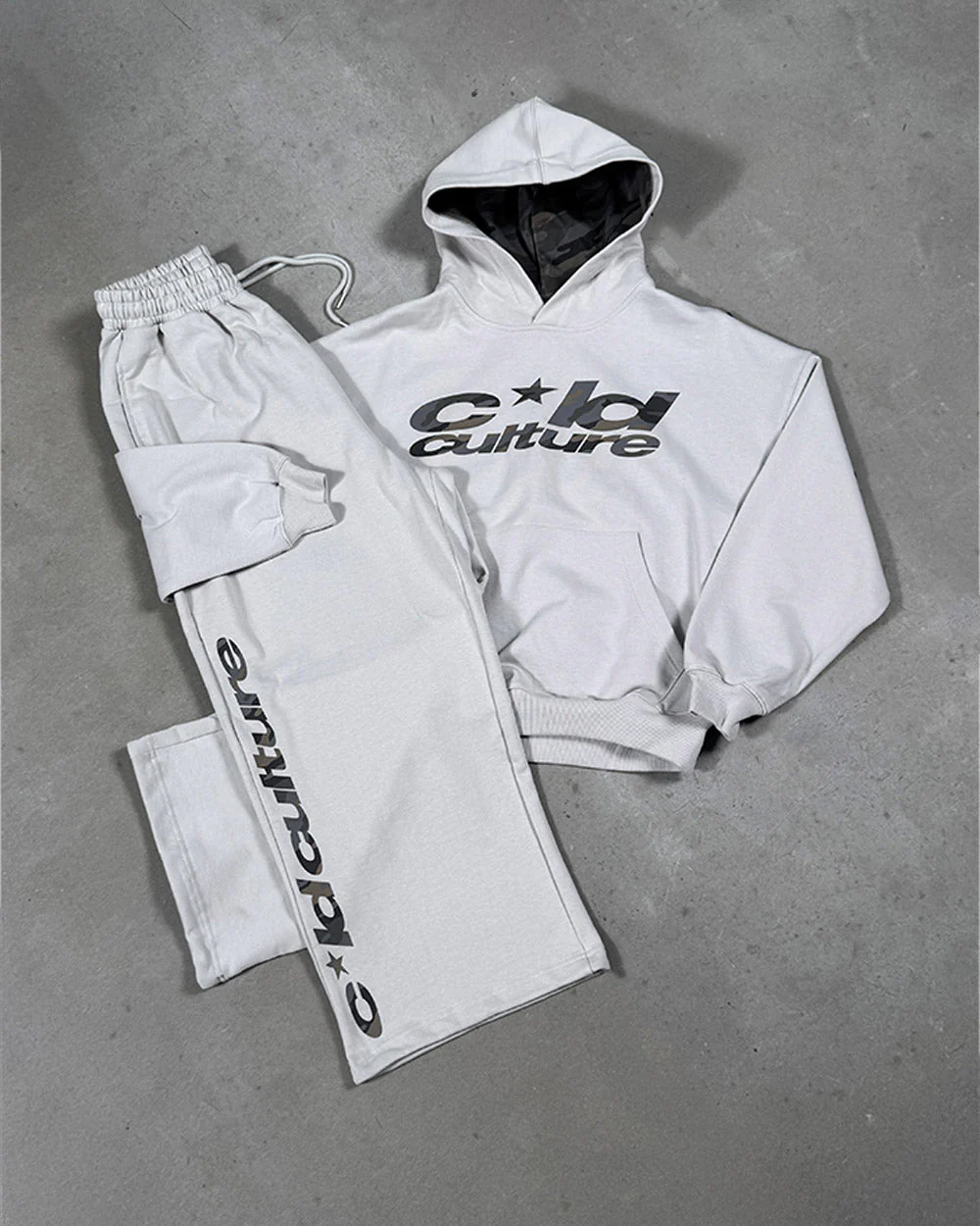 WILD CAMO SWEATPANTS LIGHT GREY