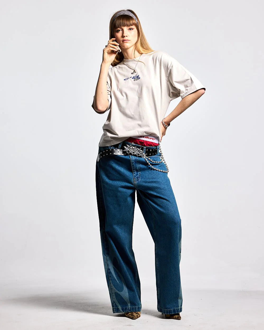 NEOTRIBAL PANTS LIGHT BLUE DENIM