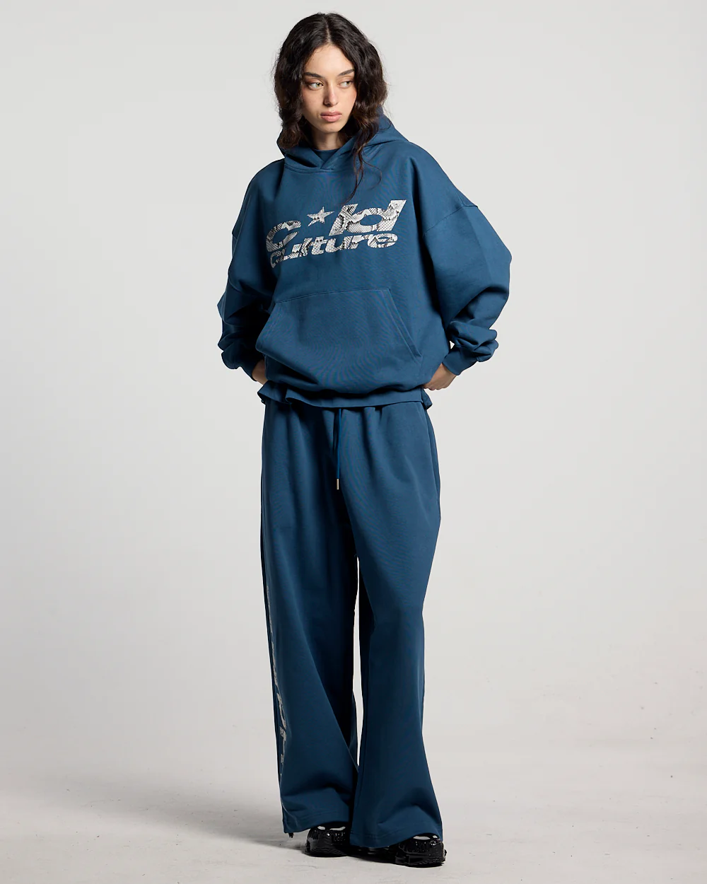 WILD SNAKE SWEATPANTS NAVY BLUE