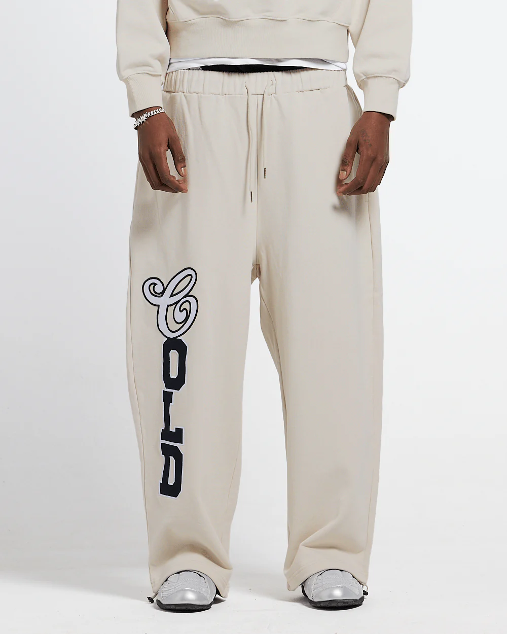 VARSITY PANTS IVORY GREY