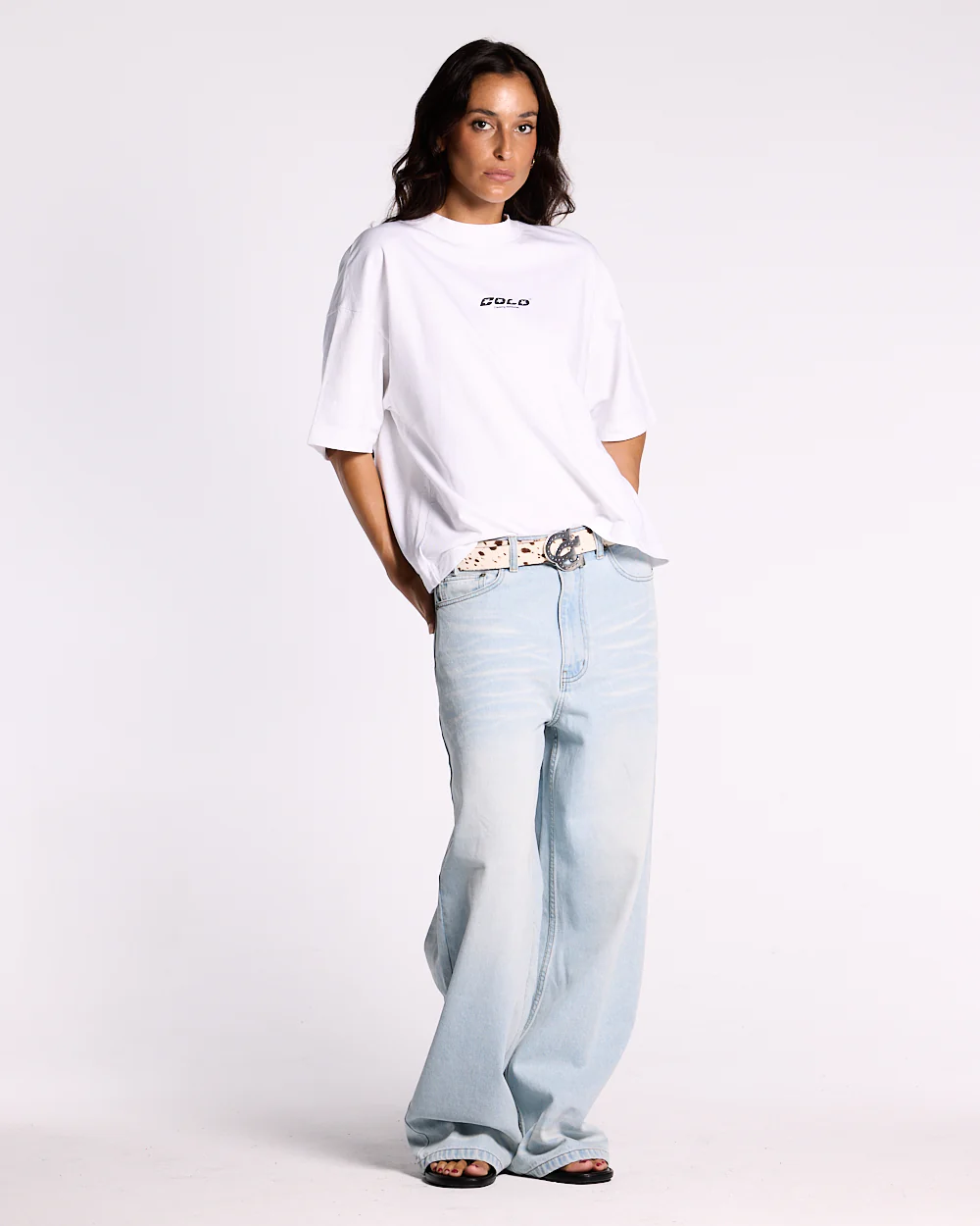 KISSES AND DOLLARS PANTS BLUE DENIM