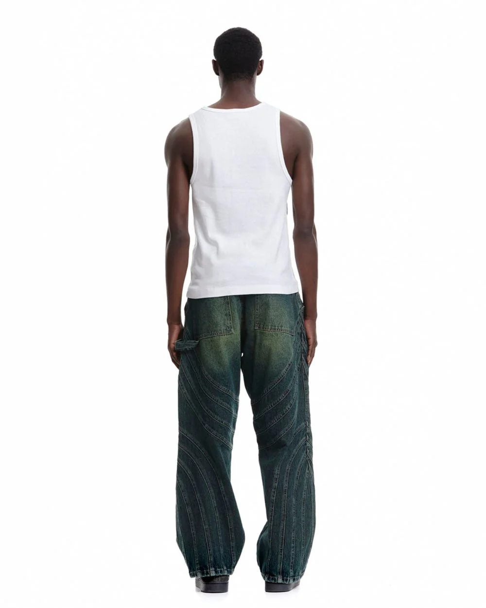 V1 MAZE PANTS GREEN DENIM
