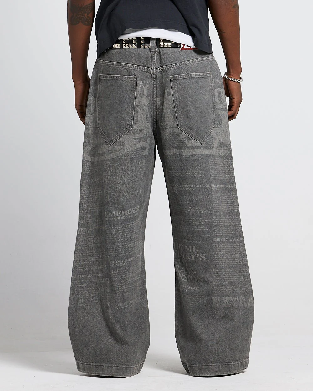 NEWSPAPER V2 PANTS  GREY