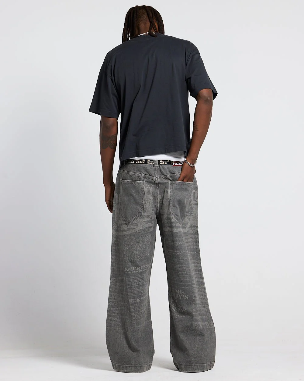 NEWSPAPER V2 PANTS  GREY