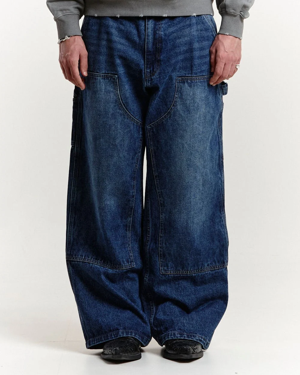 LIBERTY V1 DOUBLE KNEE PANTS FADED BLUE