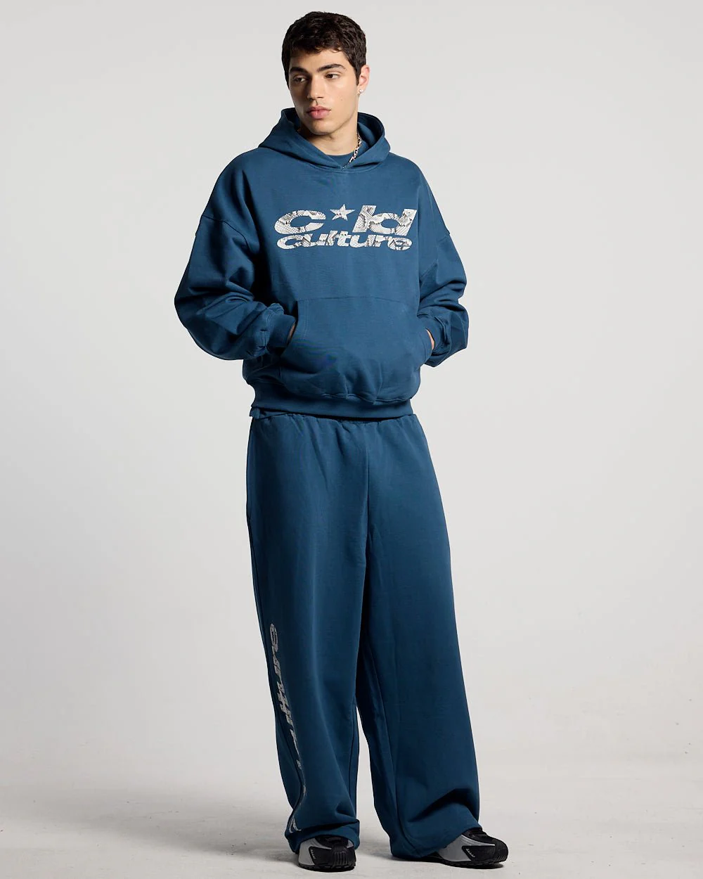 WILD SNAKE SWEATPANTS NAVY BLUE