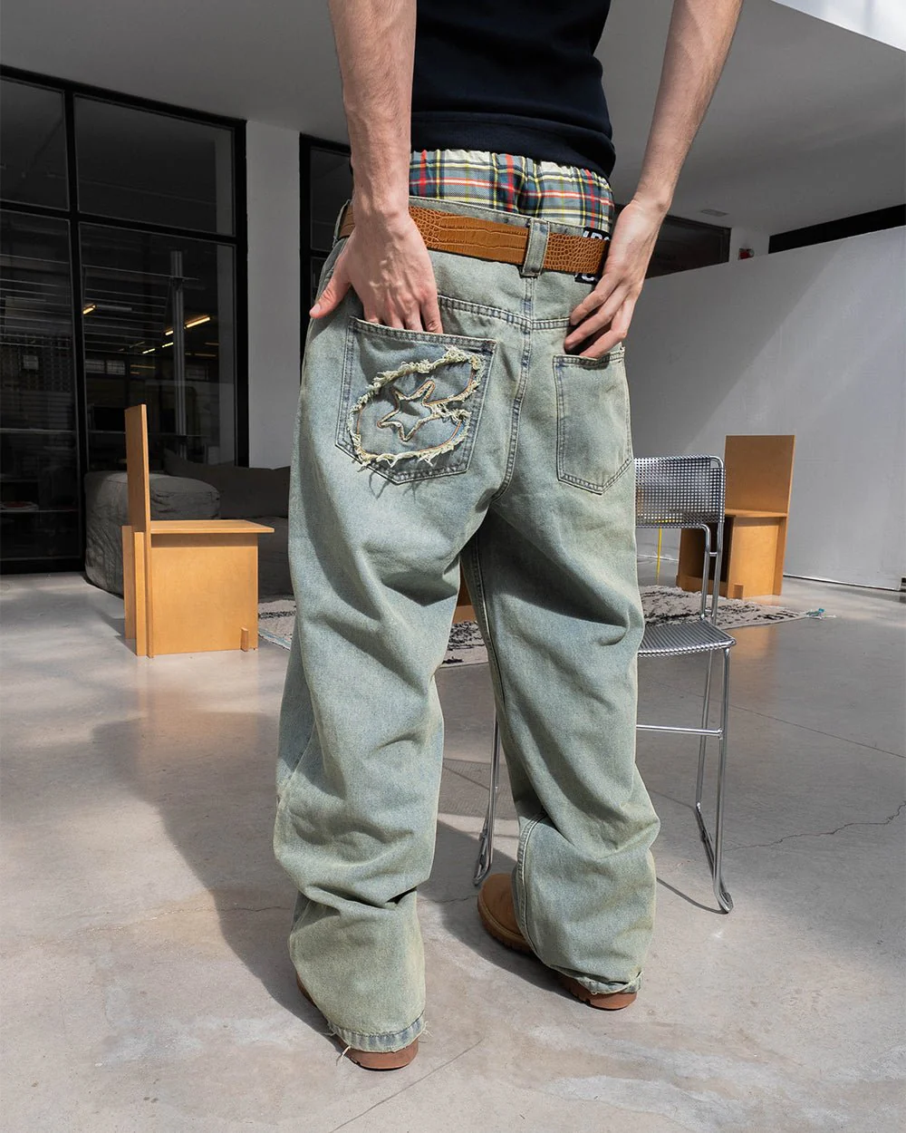 C V2 PANTS DIRTY LIGHT DENIM