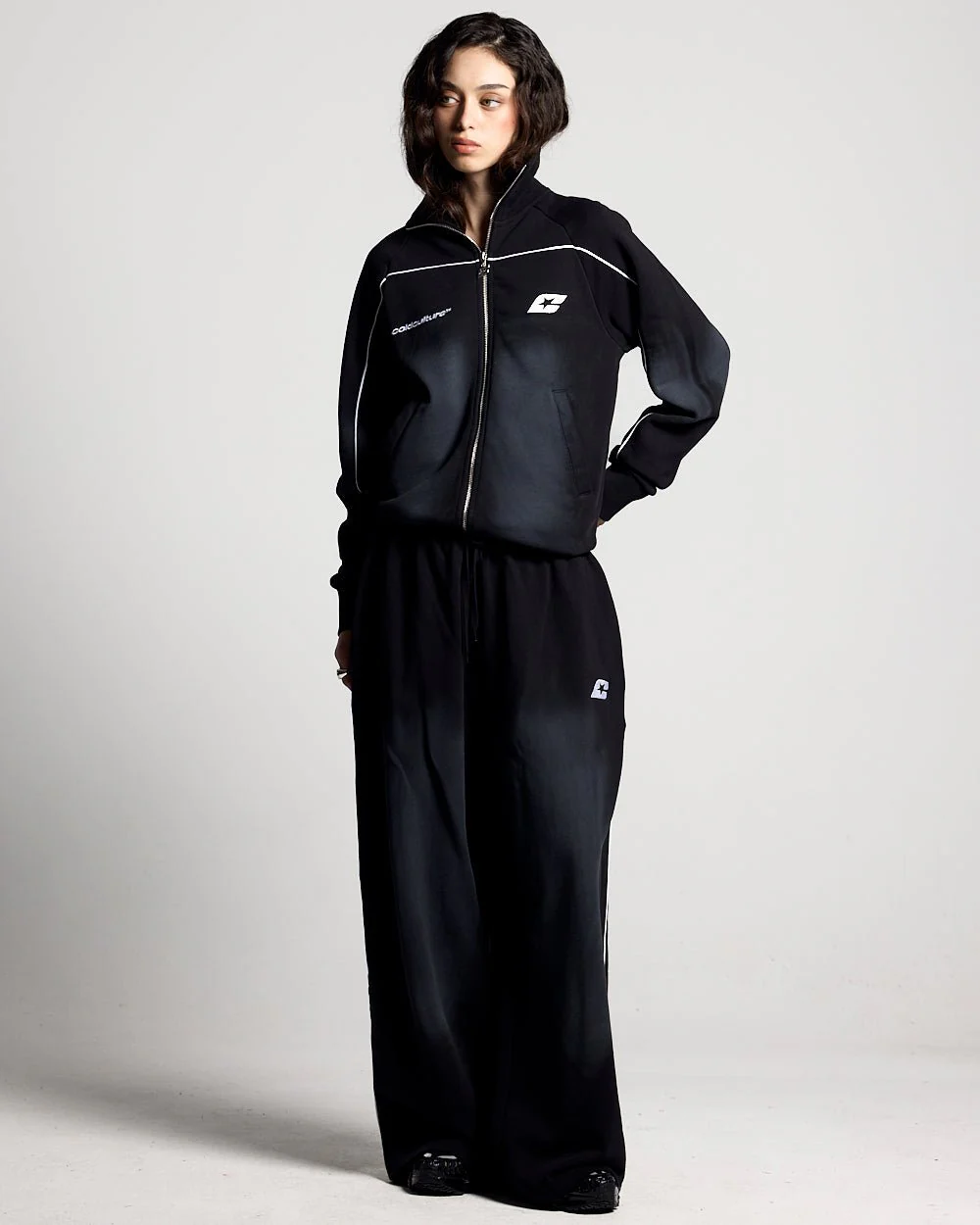 SAVAGE WASHED PANTS BLACK & WHITE