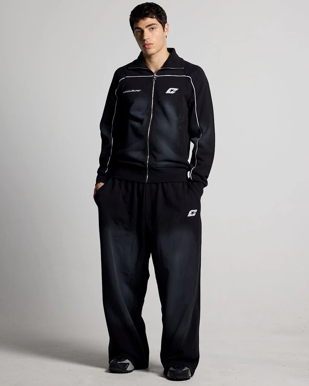 SAVAGE WASHED PANTS BLACK & WHITE