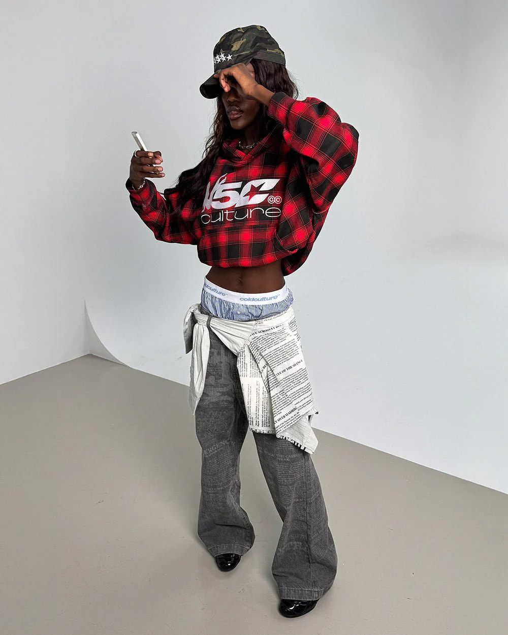 NEWSPAPER V2 PANTS  GREY