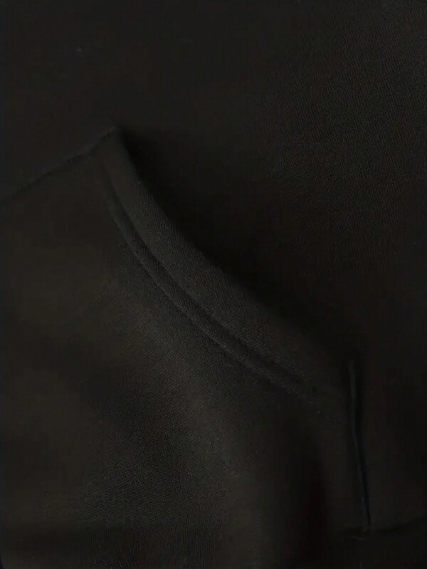 Men Spider Print Zip Up Thermal Lined Hoodie