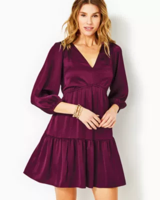 Deacon 3/4 Sleeve V-Neck Dress