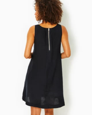 Edelyn Linen Swing Shift Dress