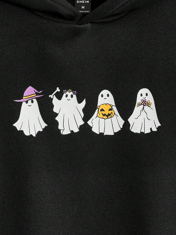 Men Cartoon Graphic Hoodie