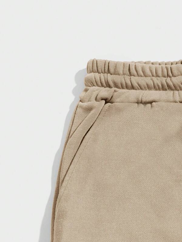 Men Letter Graphic Drawstring Waist Sweatpants
