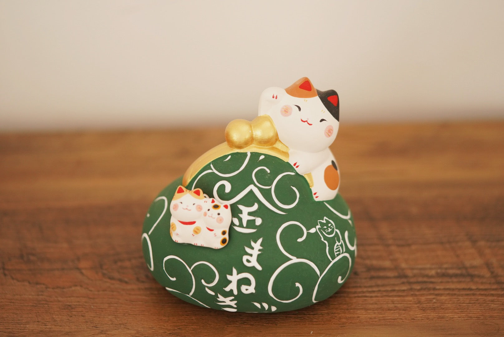 Bag piggy bank Cat and frog