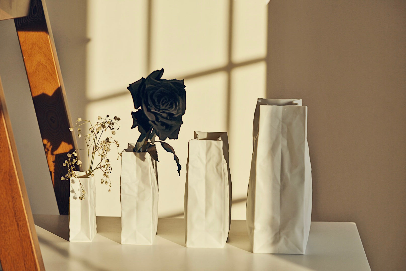 ceramic japan crinkle vase