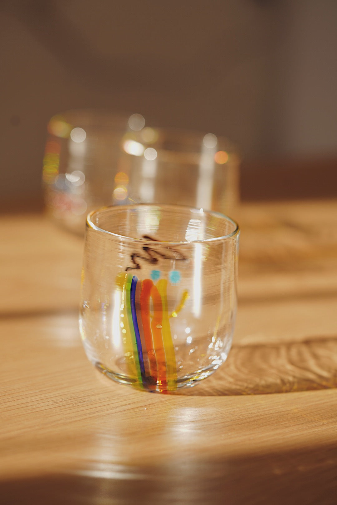 Japanese writer rainbow smiling face cup