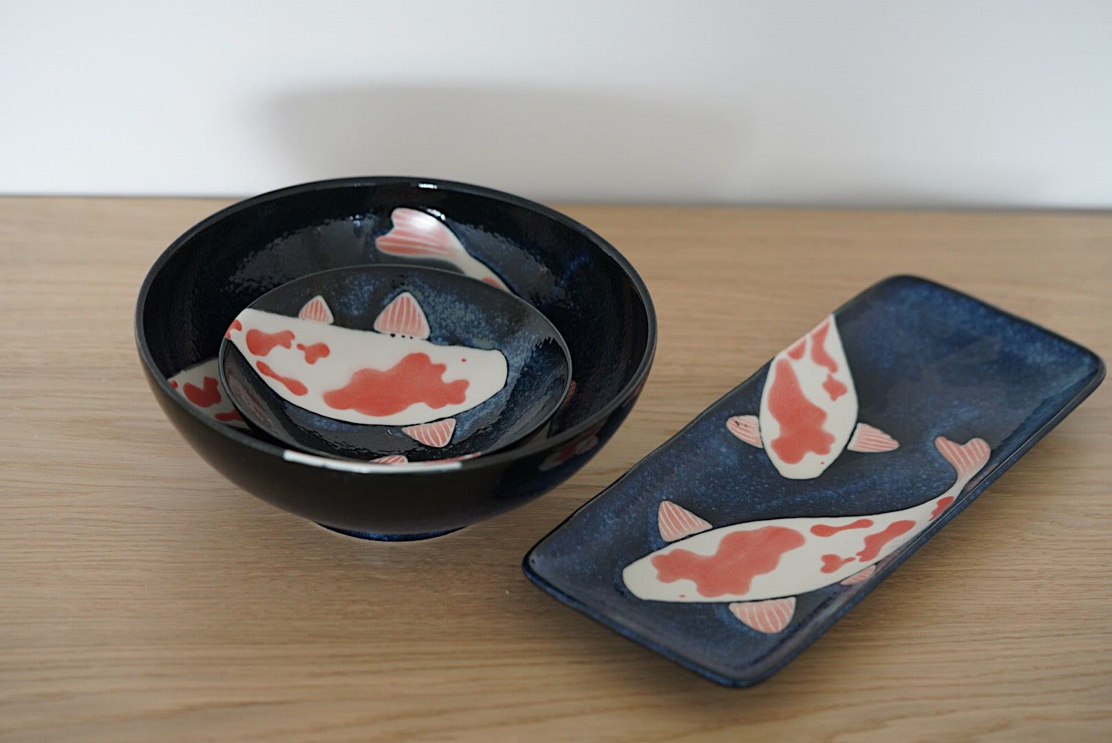 Colored Carp Ramen Bowl Made in Japan