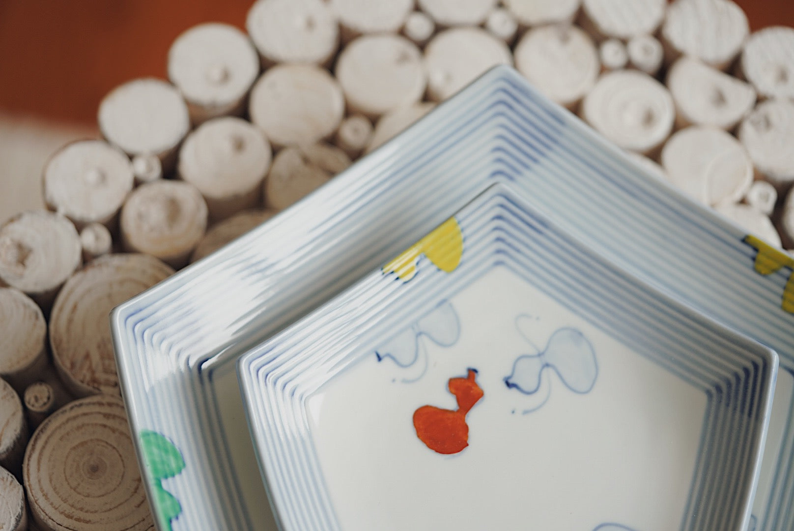 Colour Drawing Gourd plate