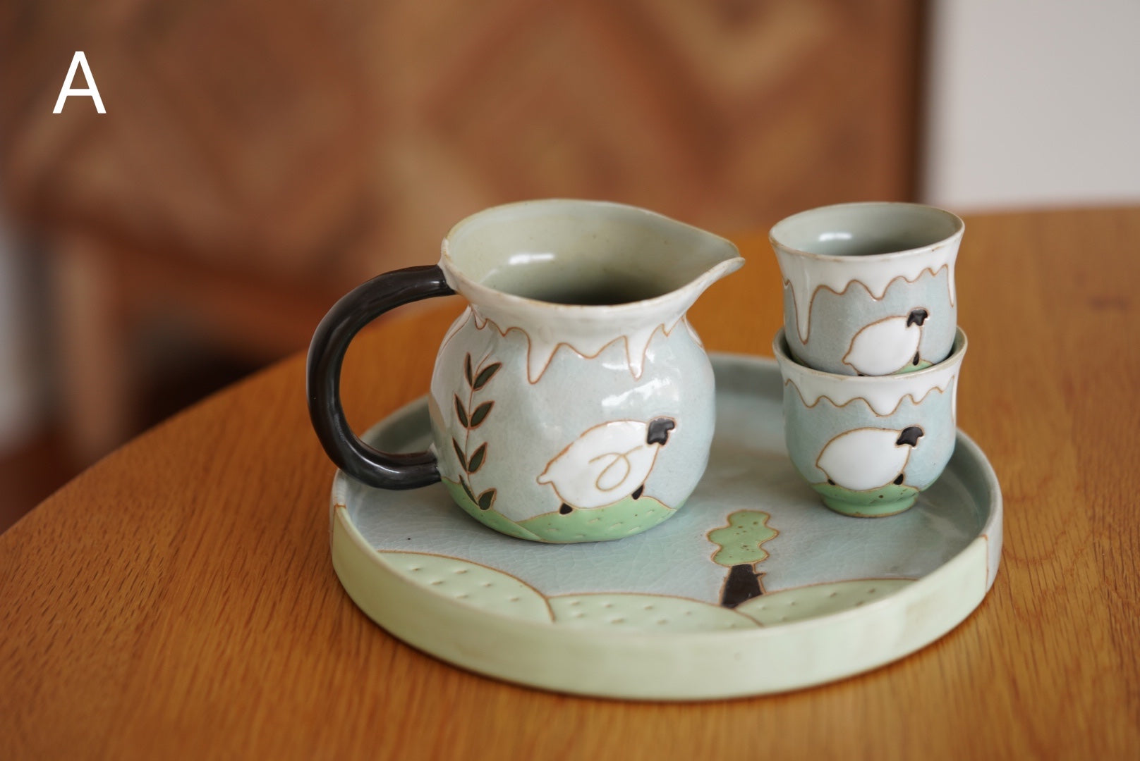 Jingdezhen ceramics  闹米作家 Teapot suit and Milk jug suit