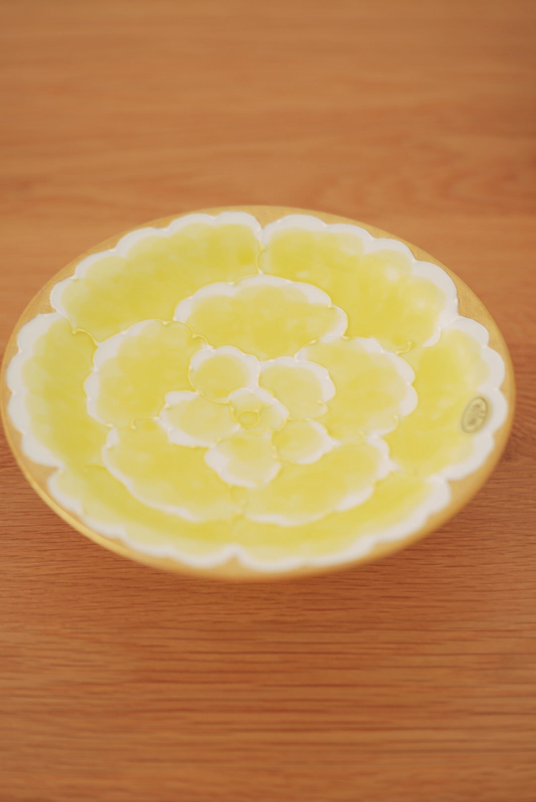 Aritayaki golden peony cups and saucer