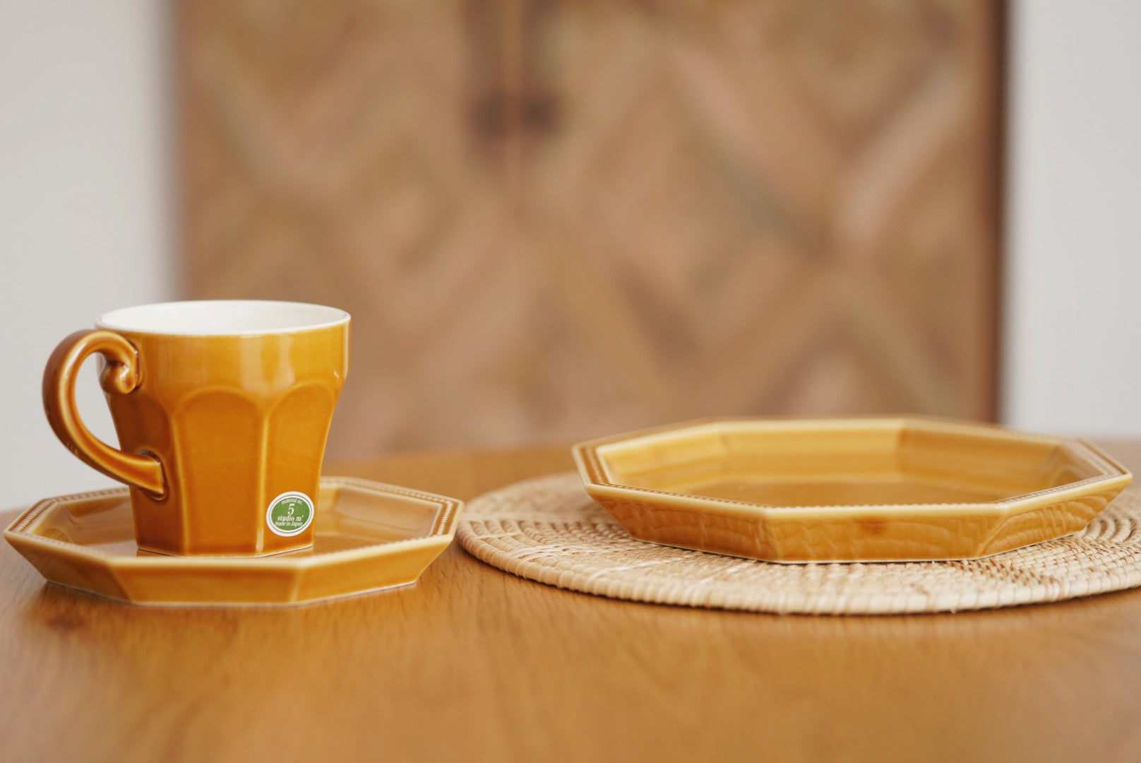 Studio m' Octagonal plate and mug