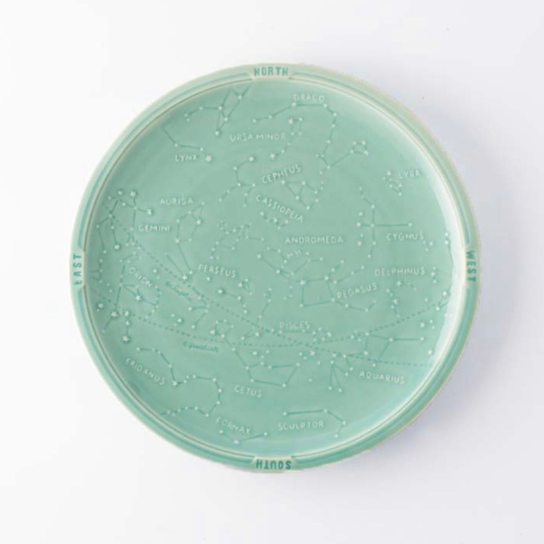 Studio m'star map 23 round plate 