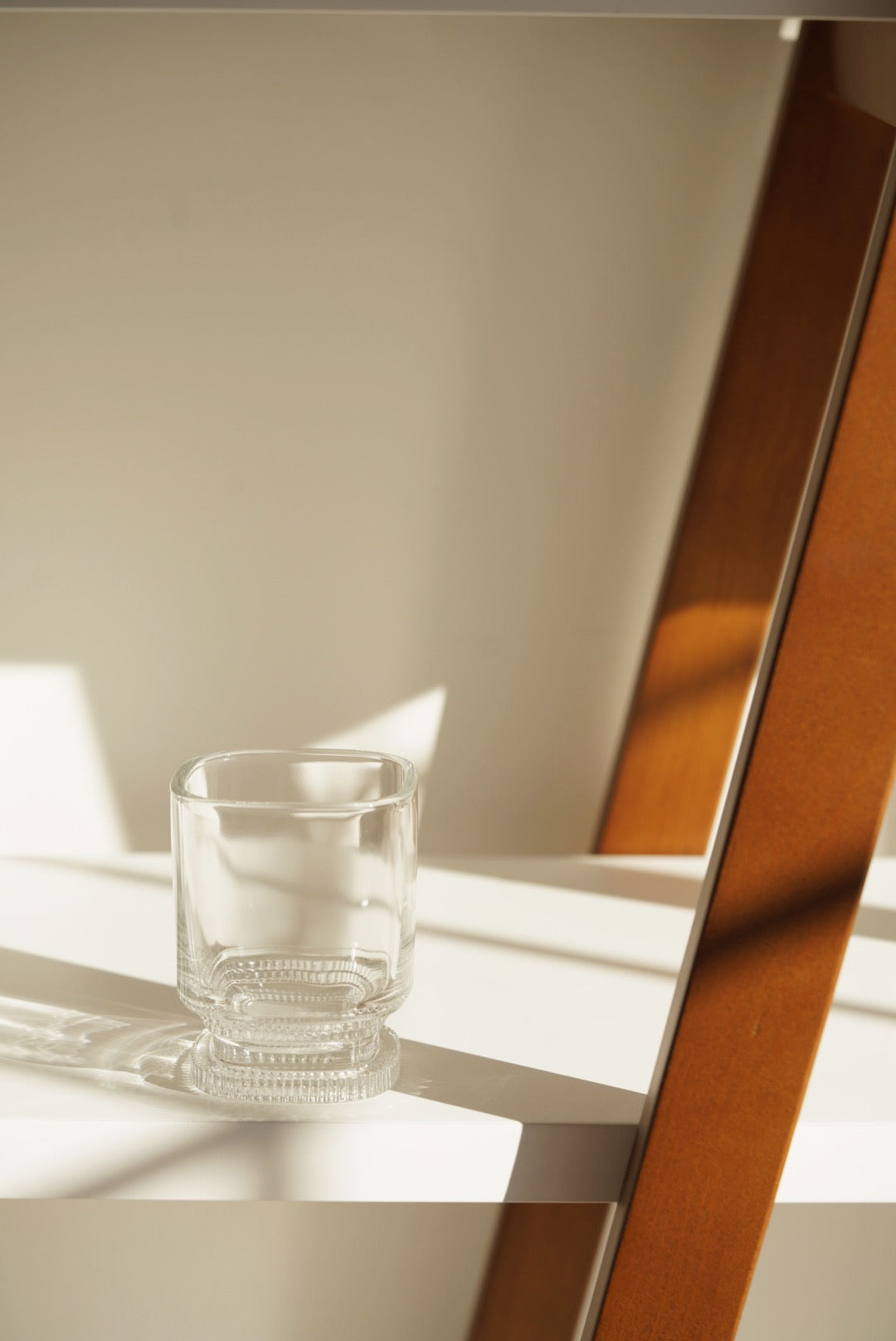 Hirota galss Showa amber cup and goblet