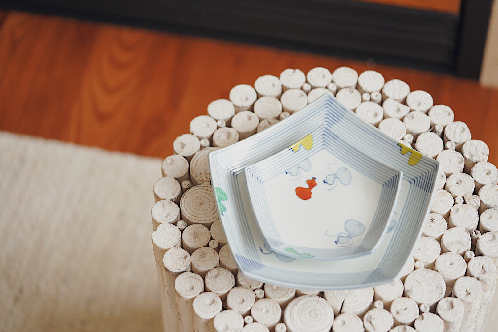 Colour Drawing Gourd plate