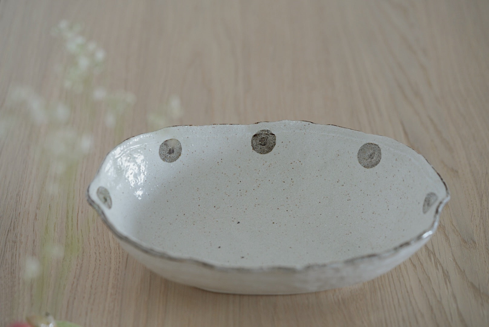 Shui Yu Bai Tang Jing White Plate Bowl series