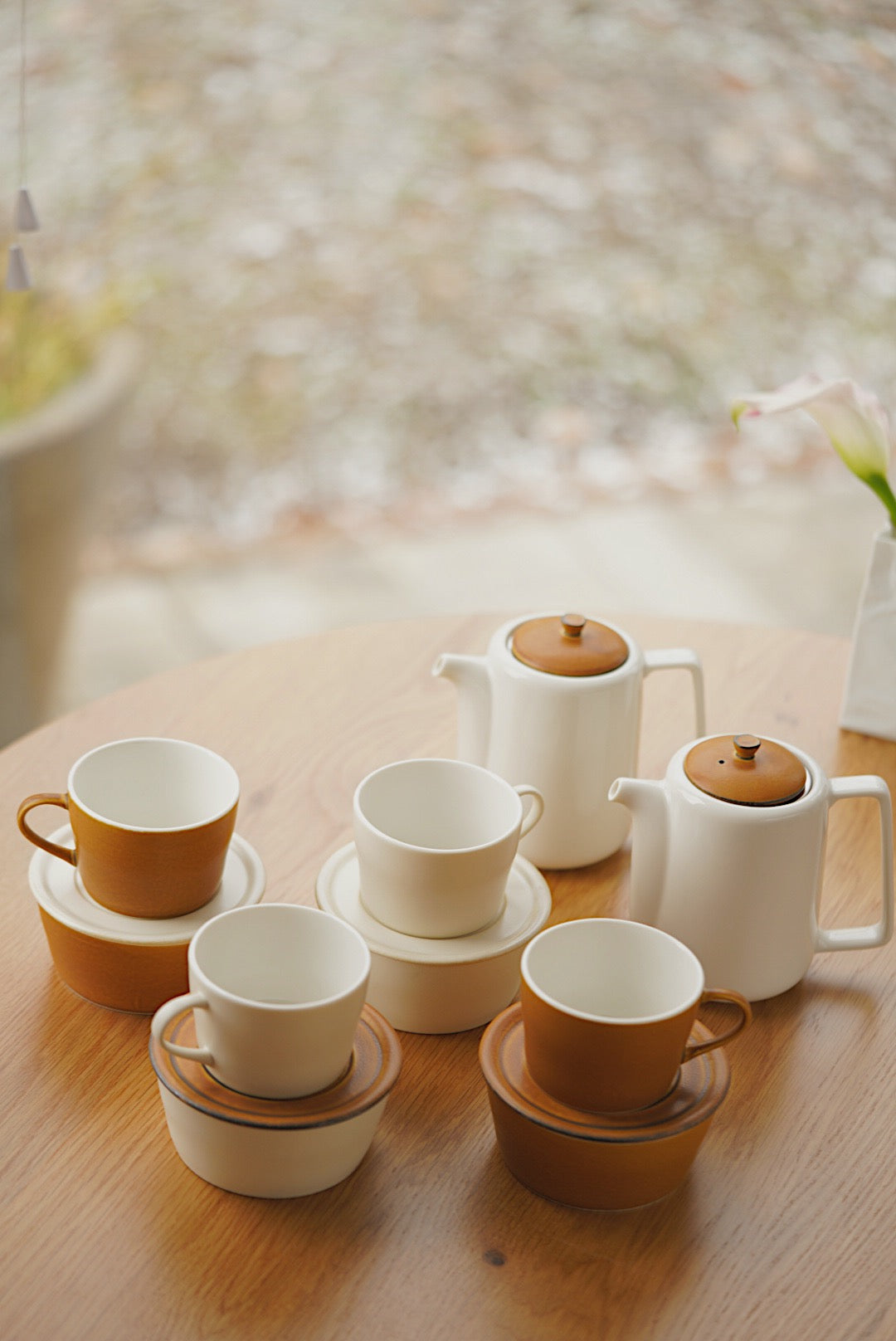 Pot | dessert bowl | coffee cups | Saucer Made in Japan