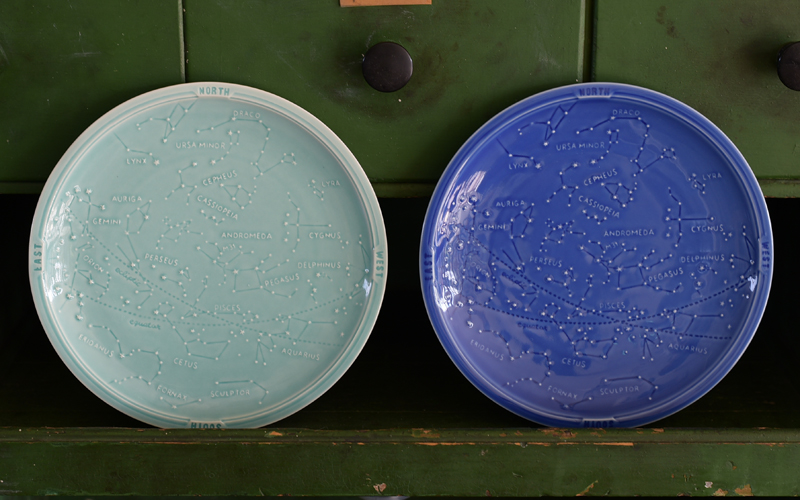 Studio m'star map 23 round plate 