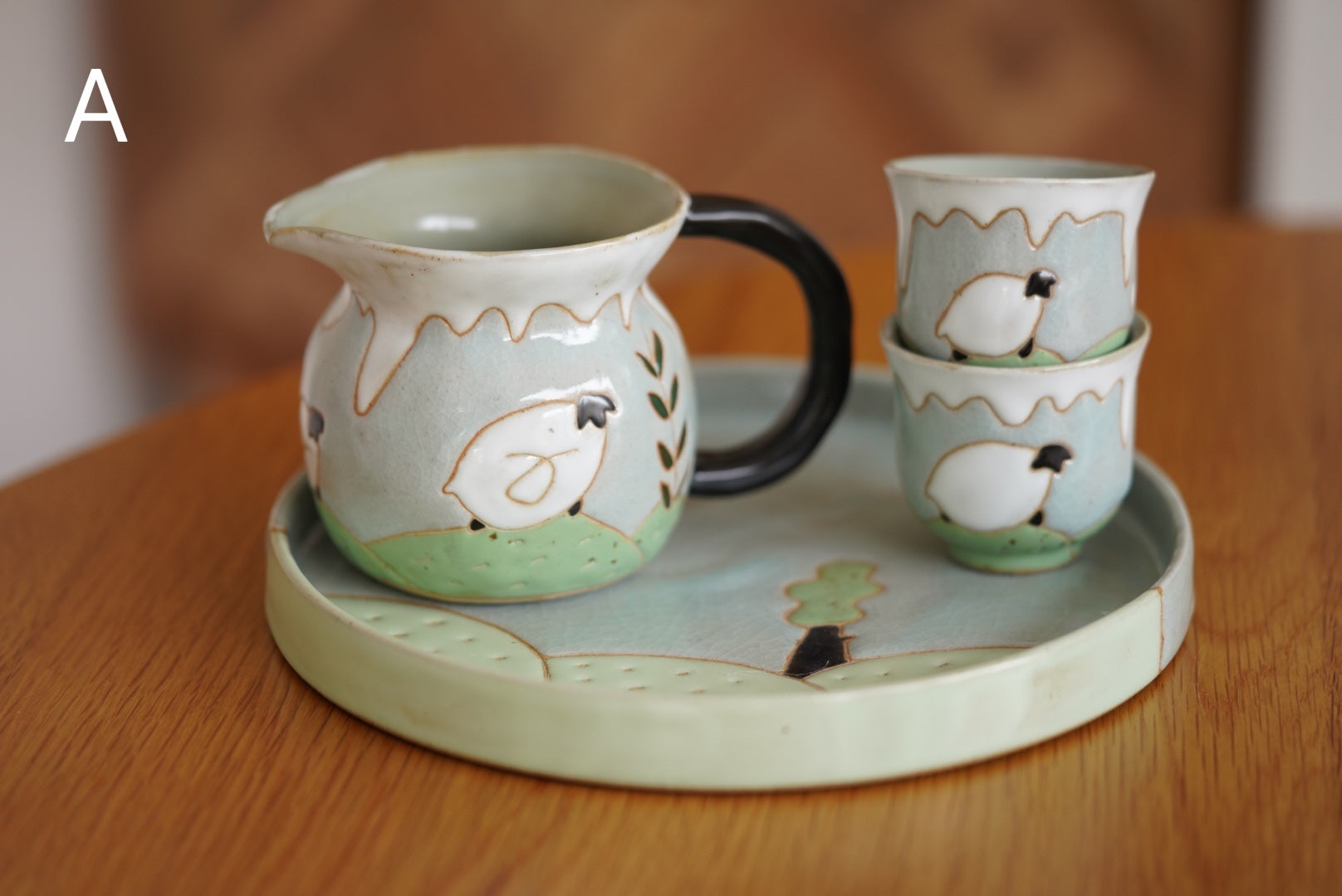 Jingdezhen ceramics  闹米作家 Teapot suit and Milk jug suit