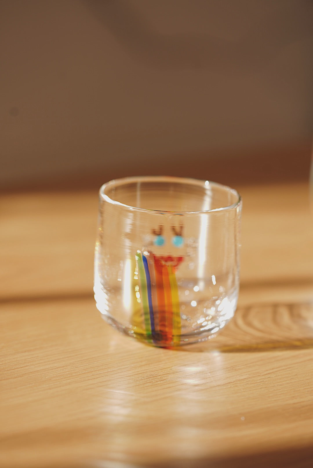 Japanese writer rainbow smiling face cup