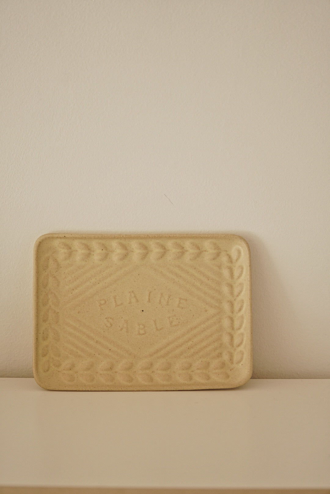 Mashiko yaki Plaine sable plate