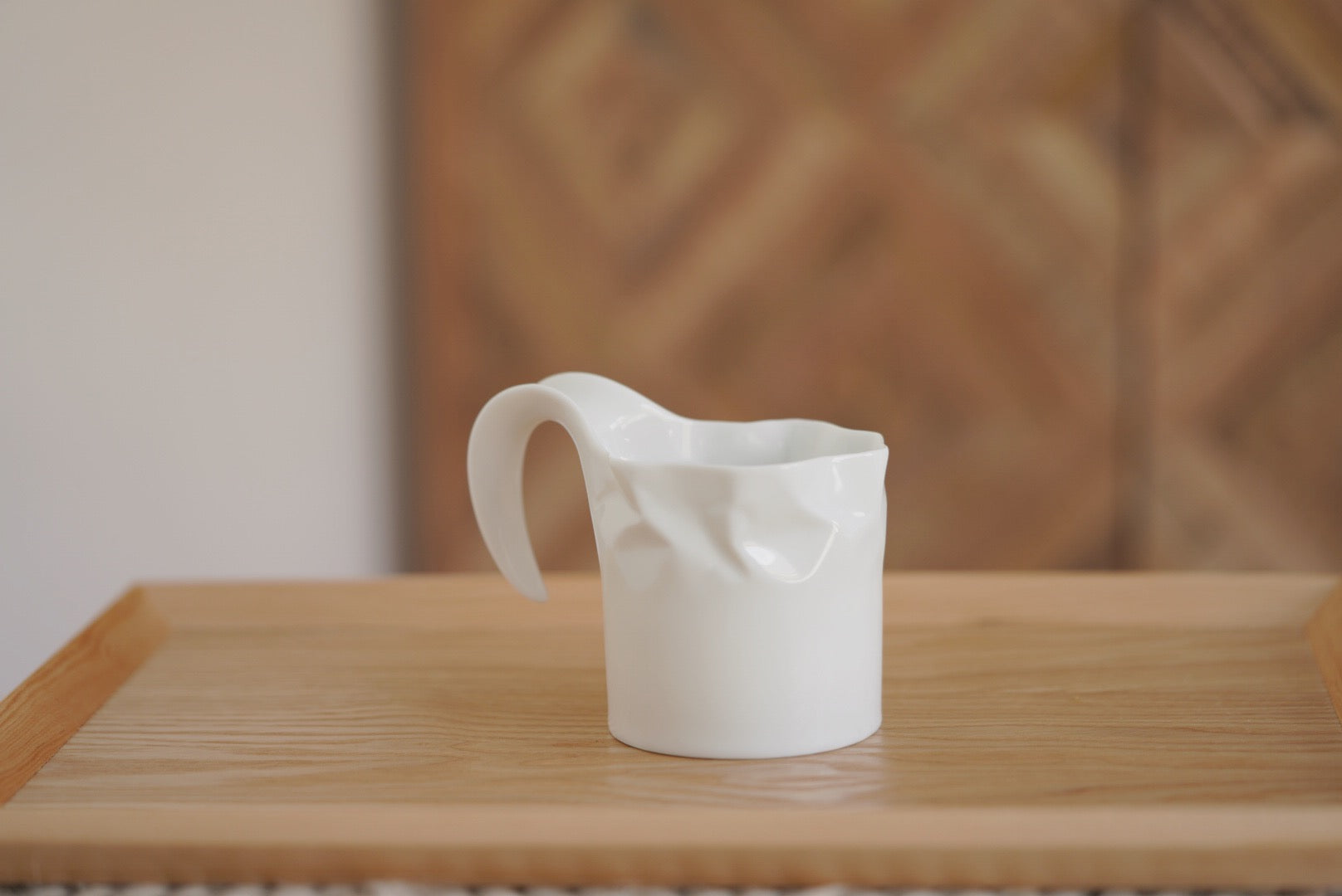 ceramic japan crinkle cup & saucer