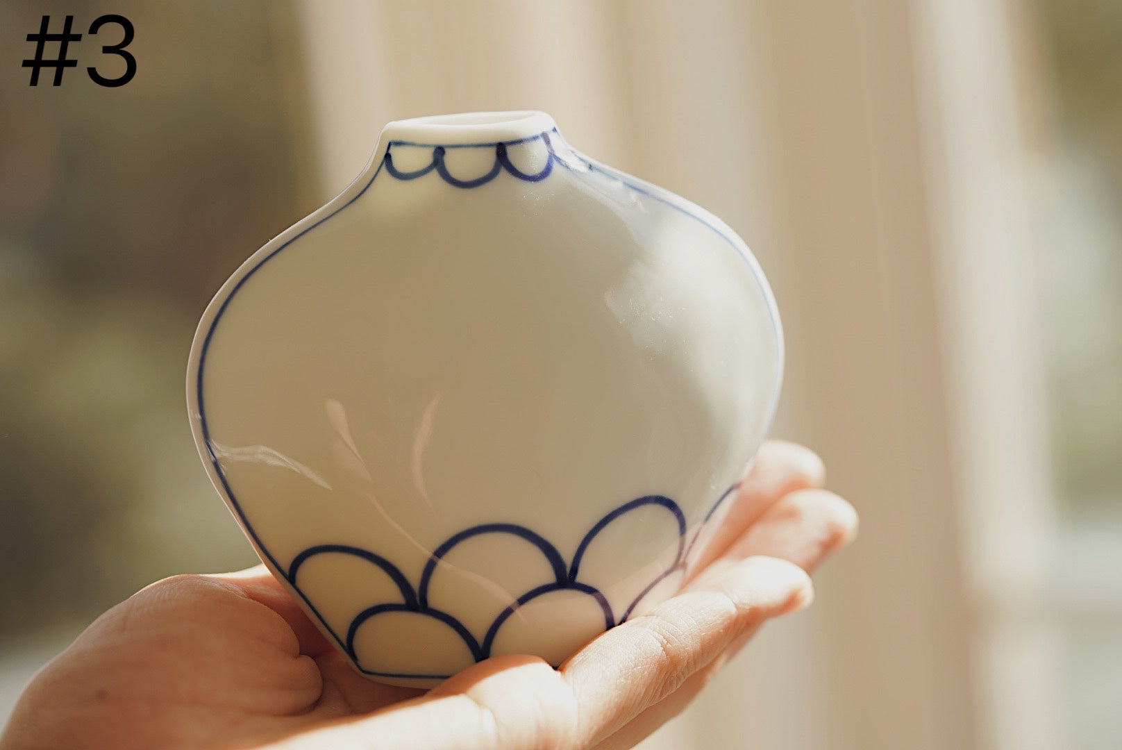 Setoyaki Hand Painted Double Sided Vase