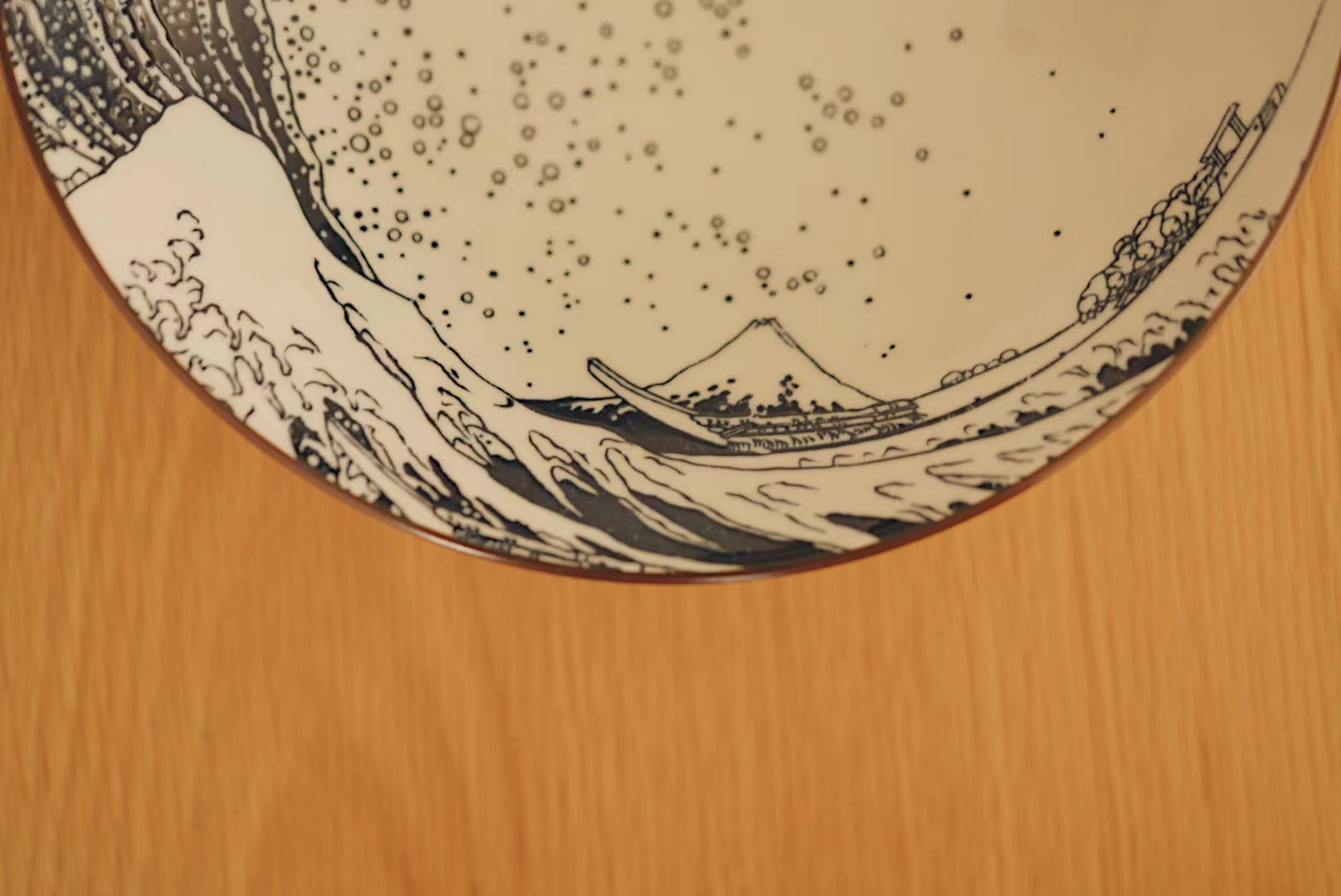 Sea Wave Scenery Ramen Bowl