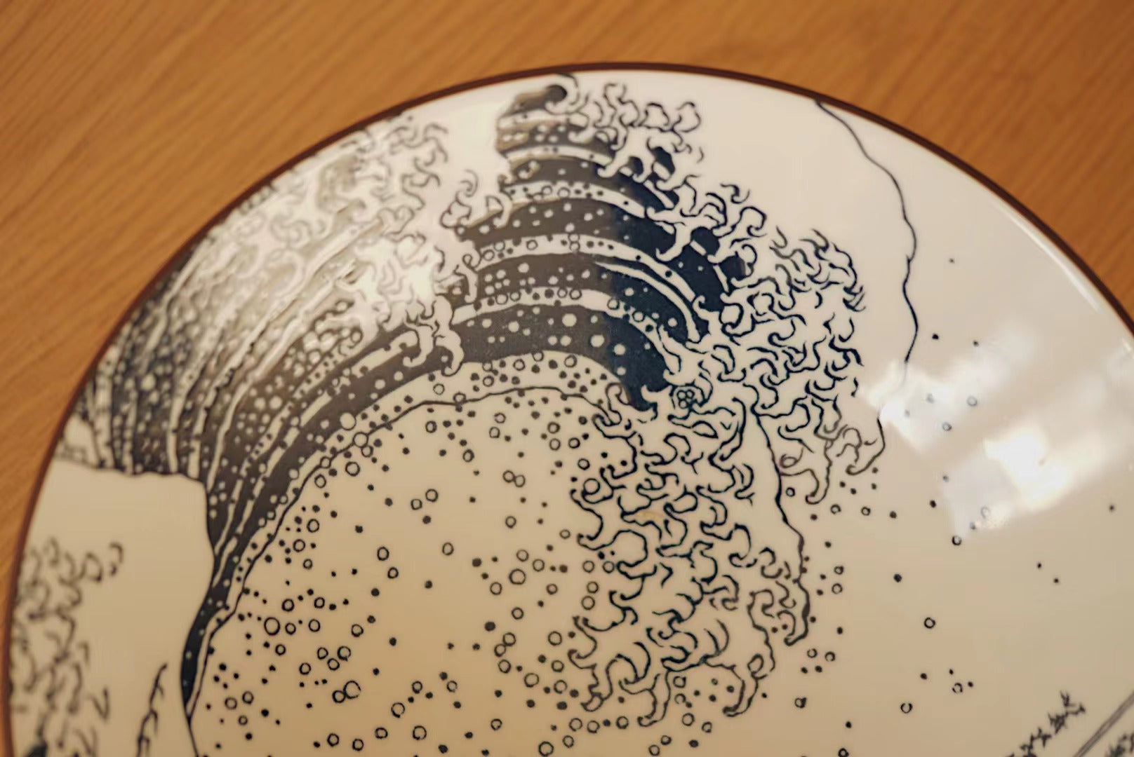 Sea Wave Scenery Ramen Bowl