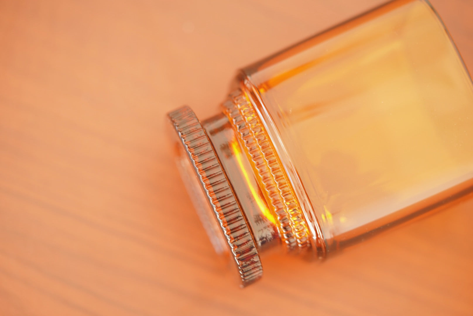 Hirota galss Showa amber cup and goblet