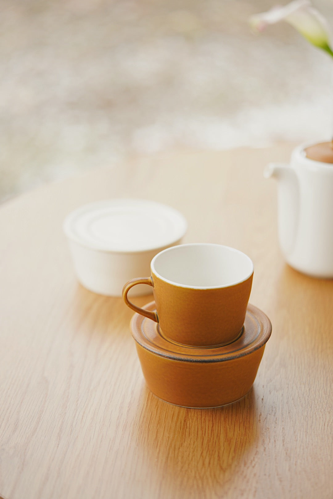 Pot | dessert bowl | coffee cups | Saucer Made in Japan