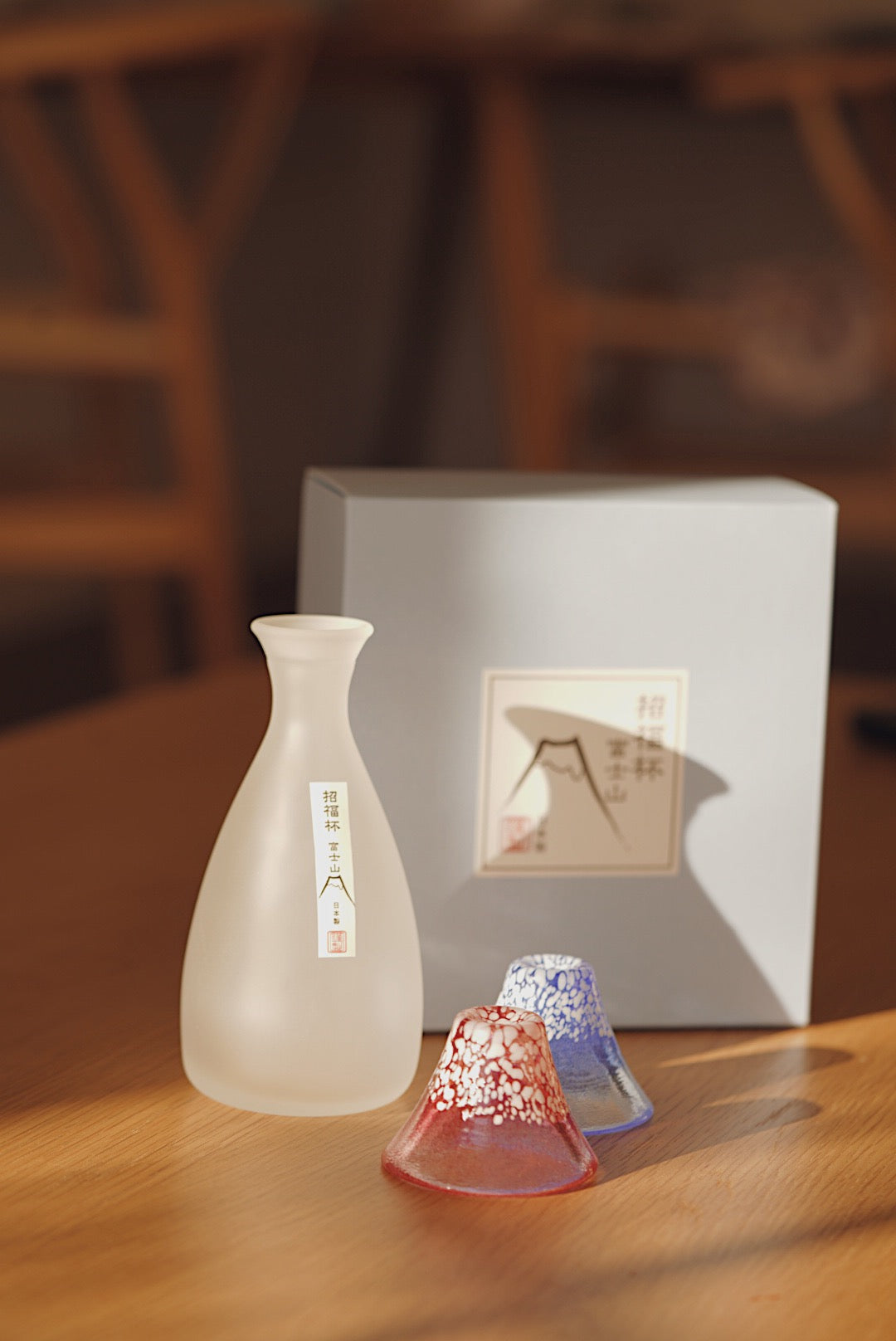 Toyo-Sasaki Glass Mt. Fuji Chilled sake Set
