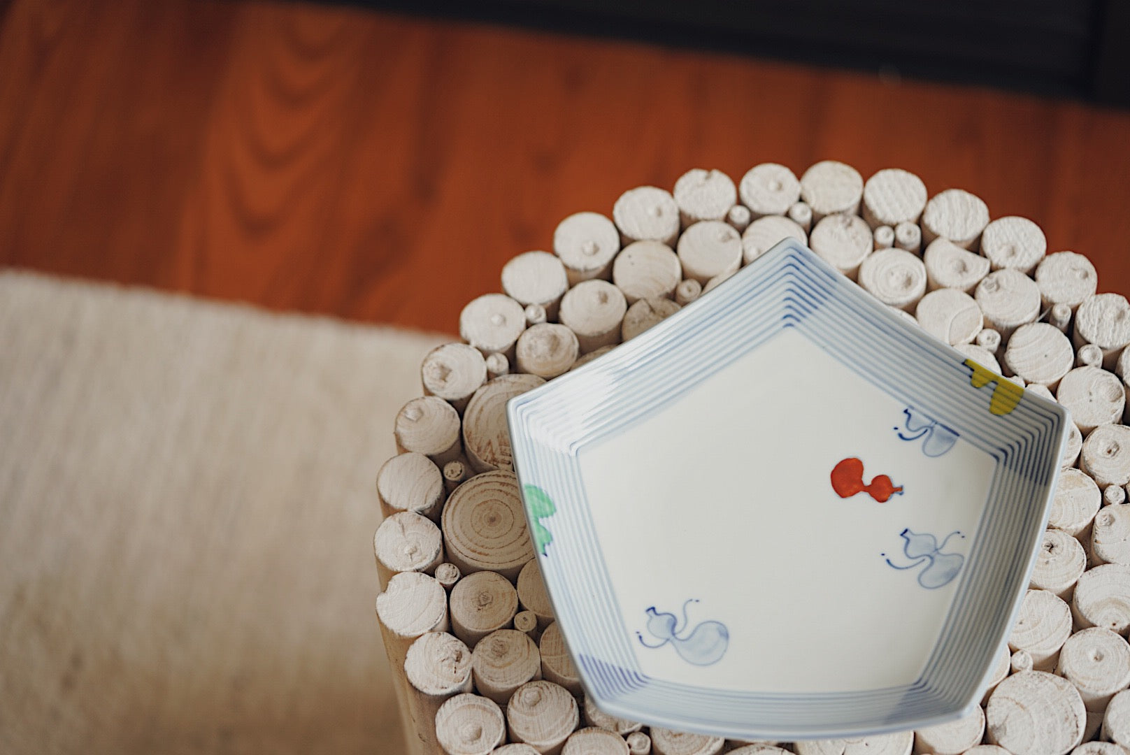 Colour Drawing Gourd plate