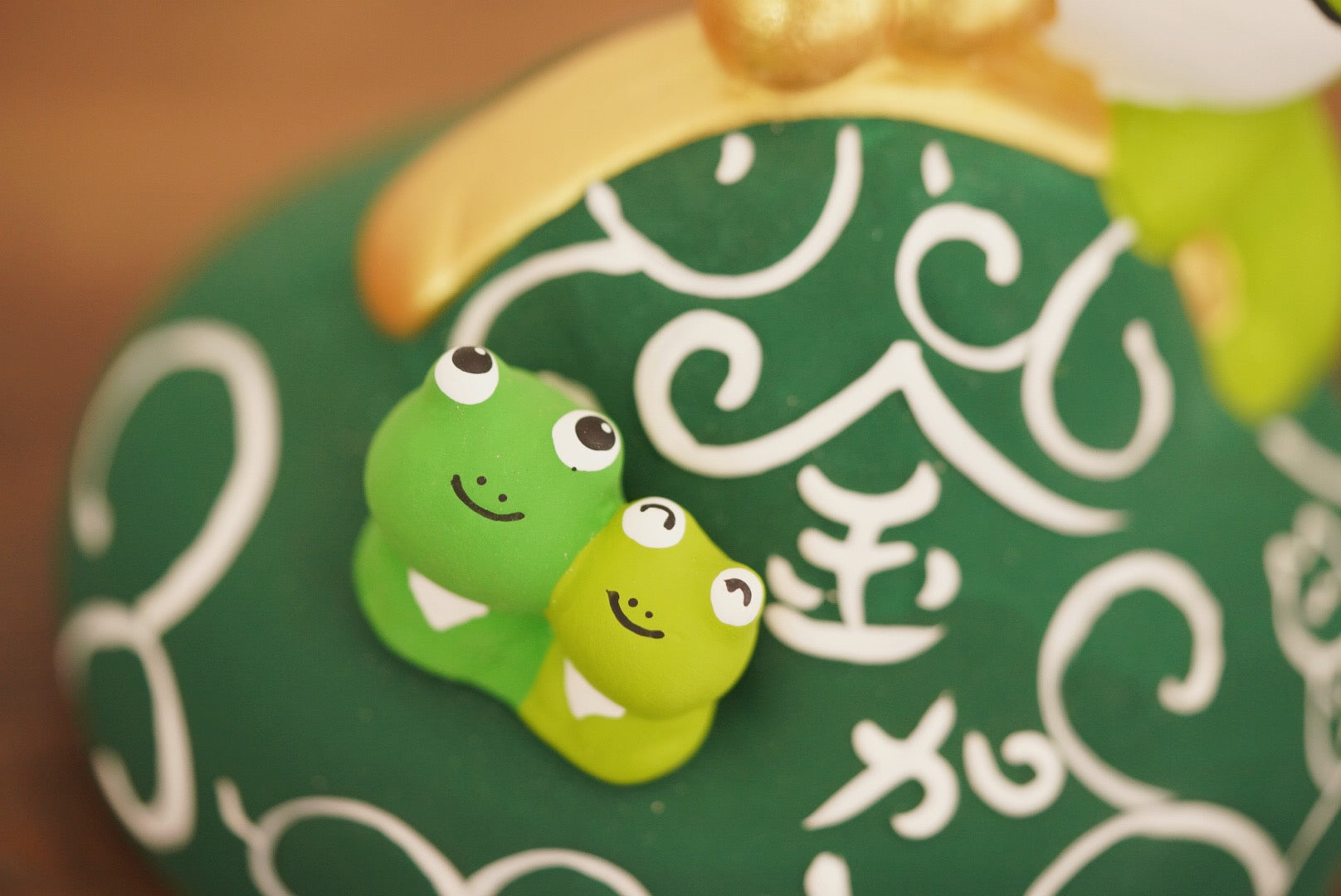 Bag piggy bank Cat and frog