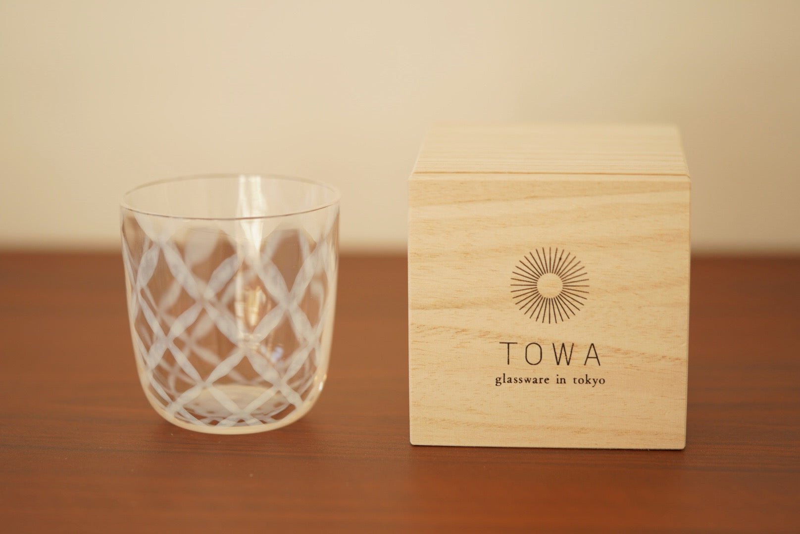 Hirota Glass Taisho Romantic cup and bowl