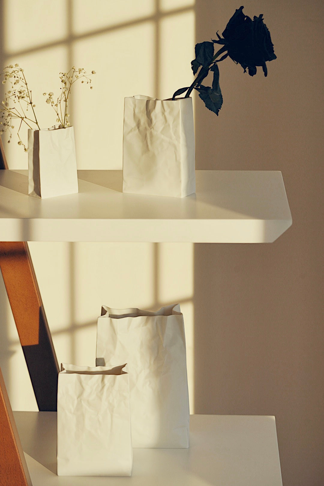 ceramic japan crinkle vase