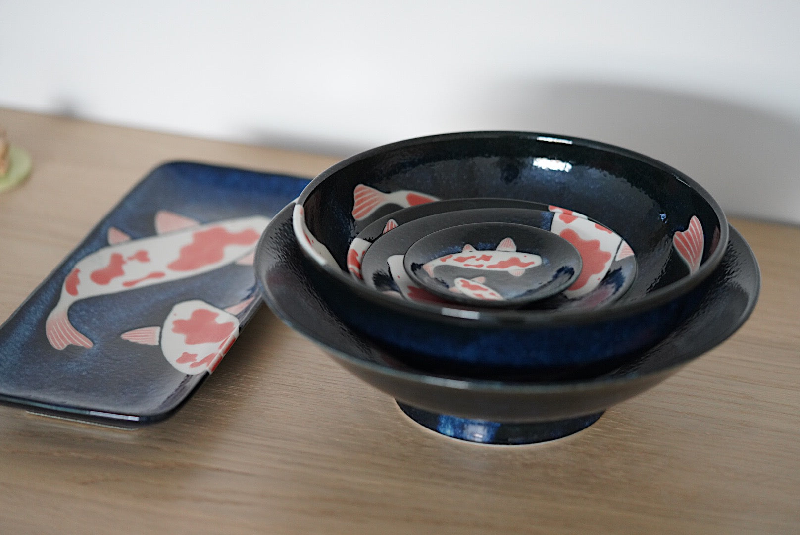 Colored Carp Ramen Bowl Made in Japan