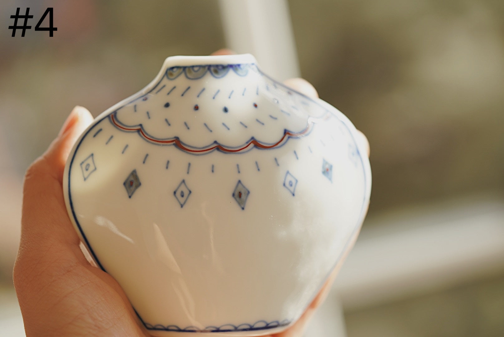 Setoyaki Hand Painted Double Sided Vase