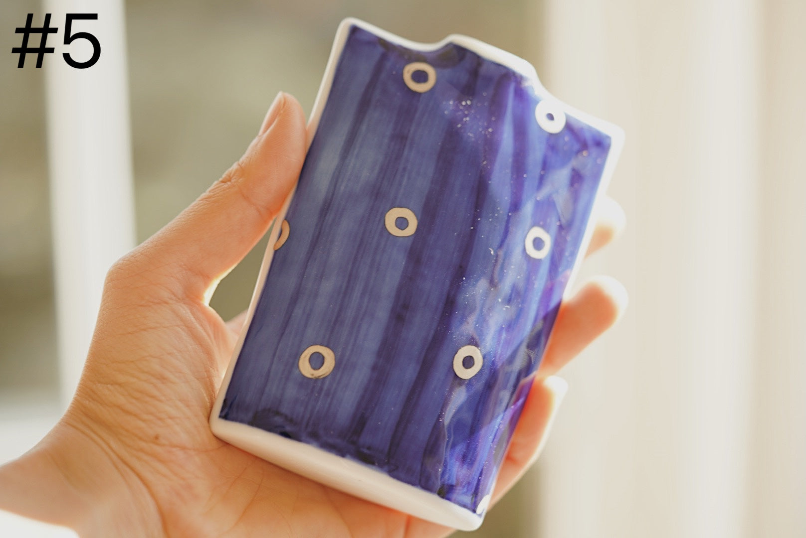 Setoyaki Hand Painted Double Sided Vase